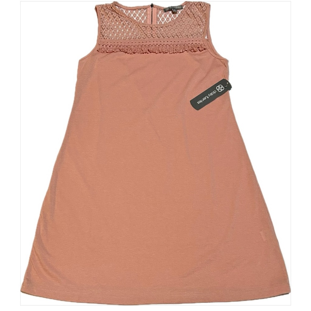 ✅NWT Daisy Fuentes Salmon Sleeveless Mini A-Line Dress, Women's M